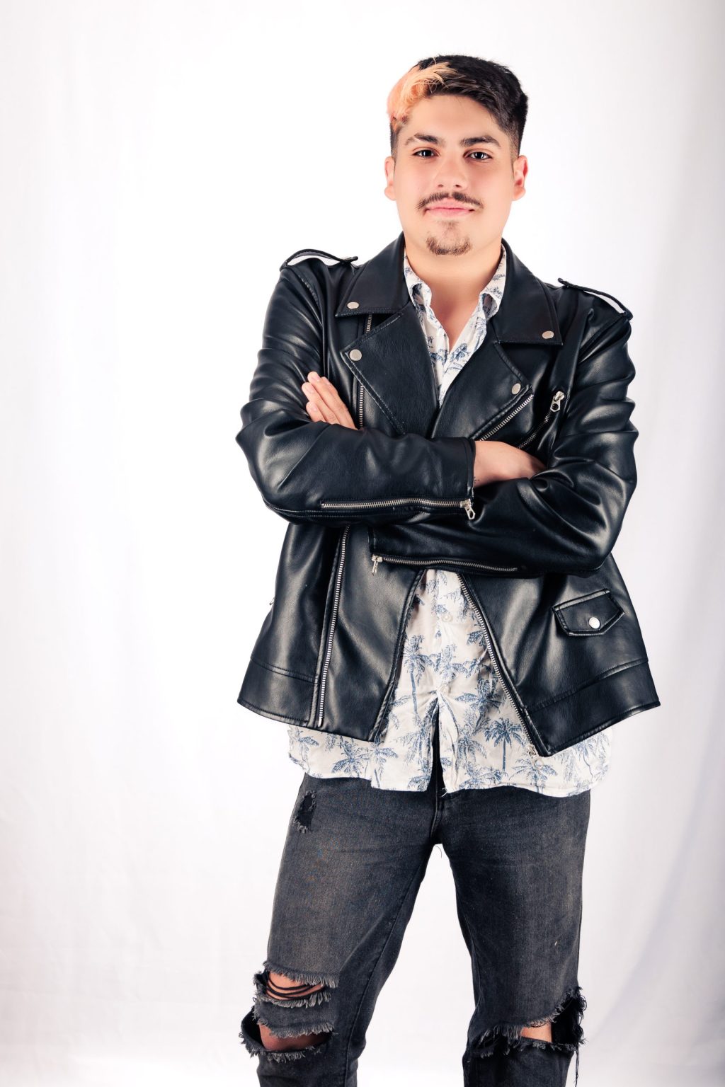 Retrato masculino en estudio