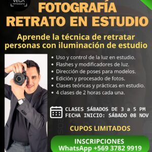 Inscripción Curso Fotografía de Retrato en Estudio 2025-11